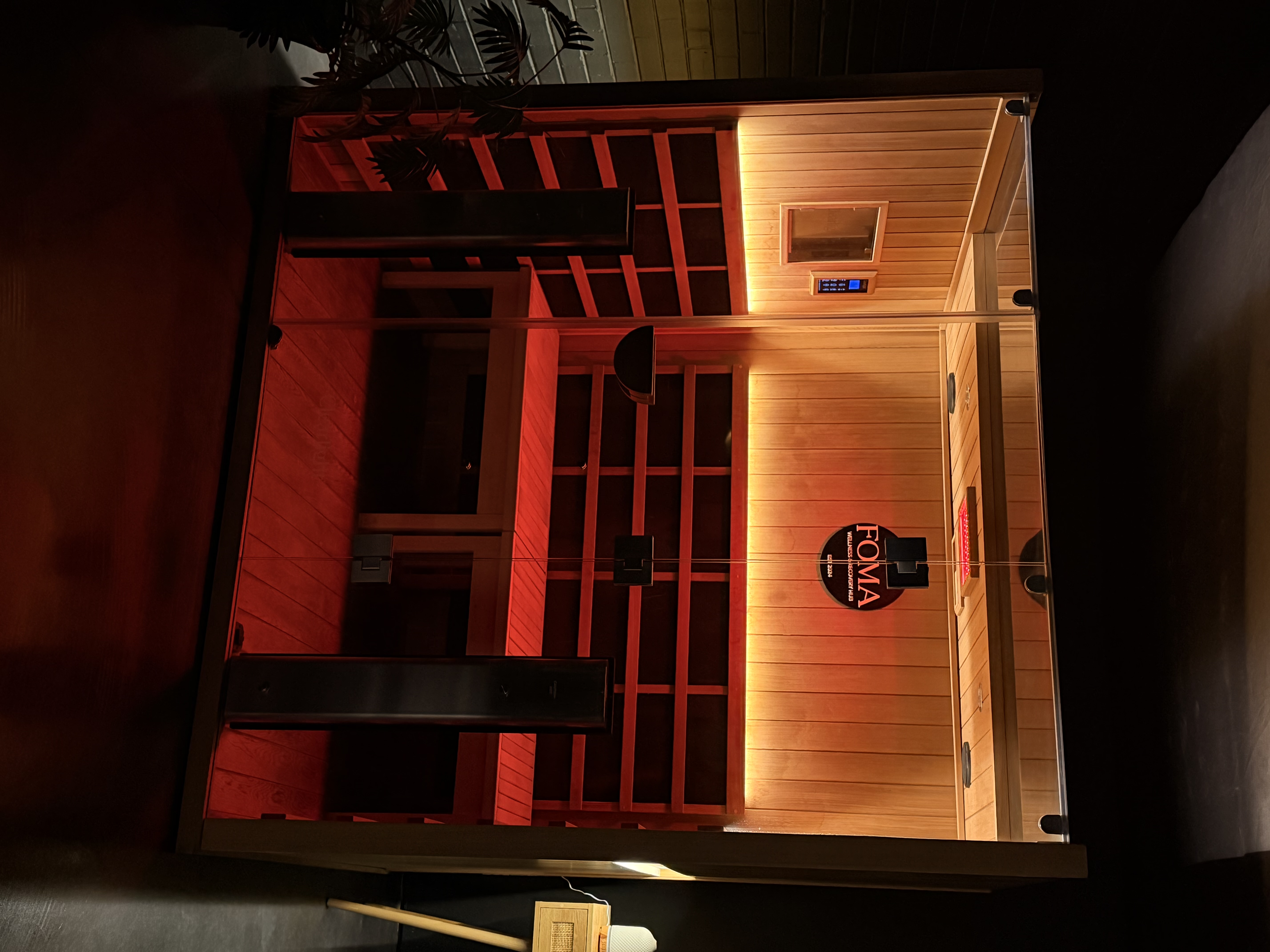 Clearlight infrared sauna at FOMA Wellness & Recovery Hub in Newtownabbey, near Belfast